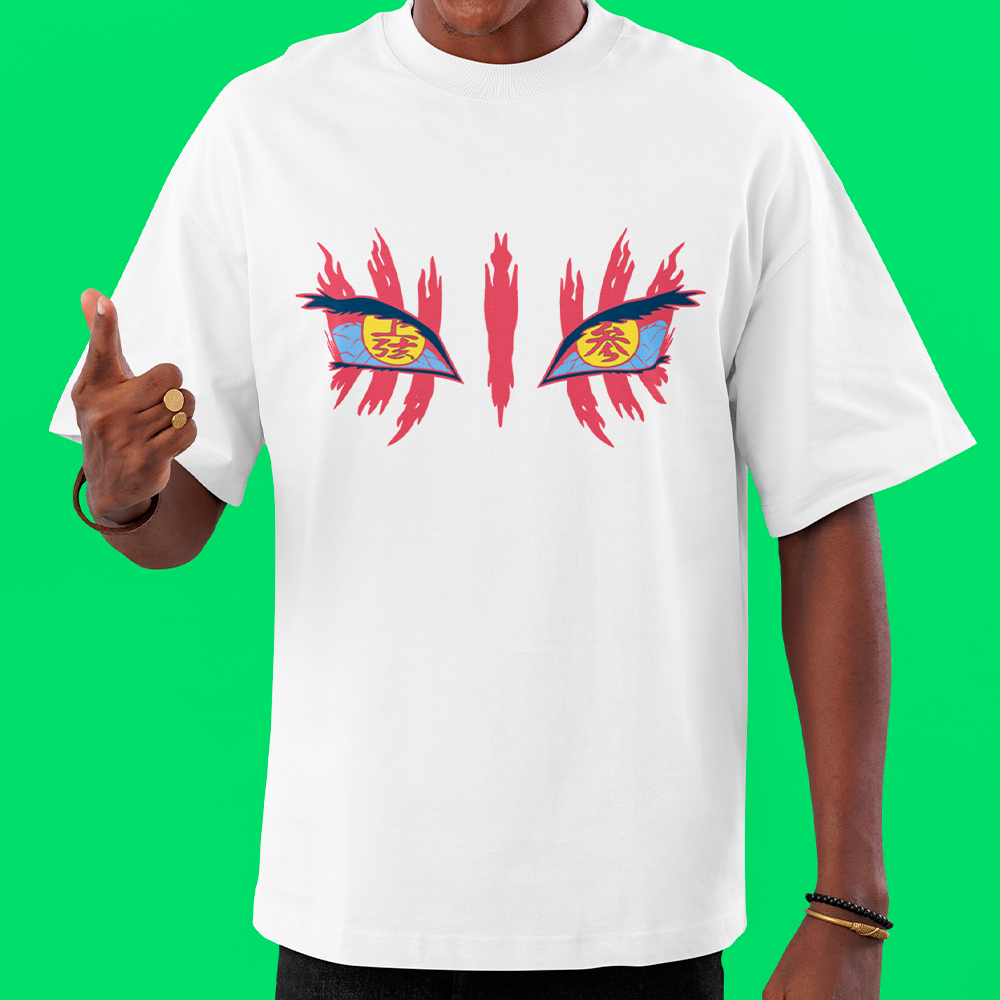 Camiseta Oversized Akasa Demon Slayer