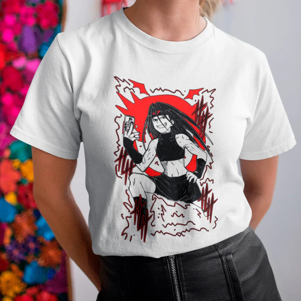 Camiseta Básica Unissex Fullmetal Alchemist Envy- branco