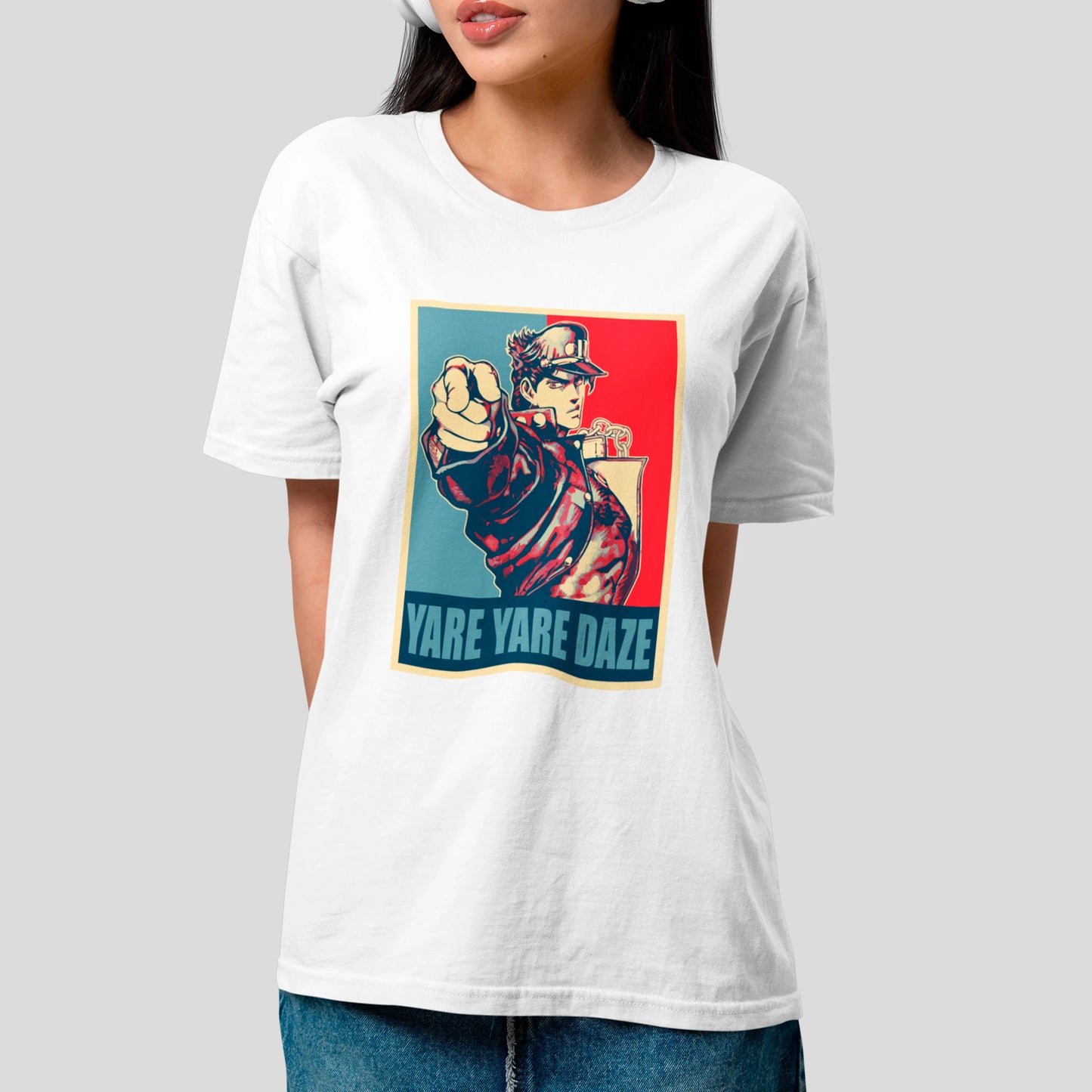 Camiseta Básica Unissex Yare Yare Daze Jojo Bizarre Anime