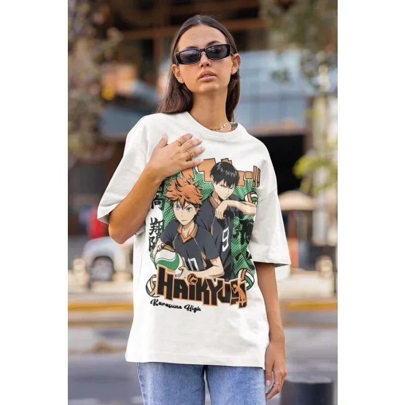 Camiseta Básica Unissex Haikyuu Kageyama- Branca