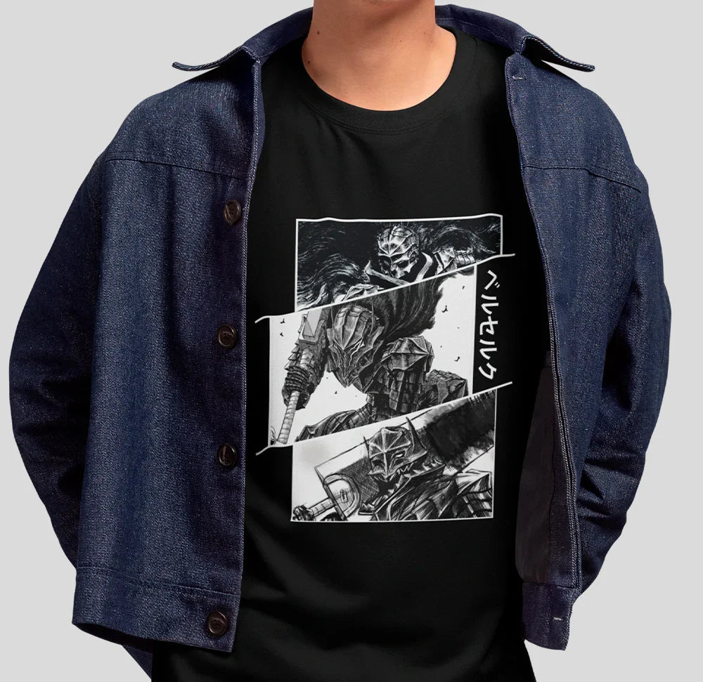 Camiseta Básica Unissex Berserk Anime