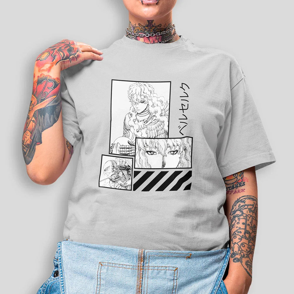 Camiseta Básica Unissex Berserk Anime Mangá Griffth
