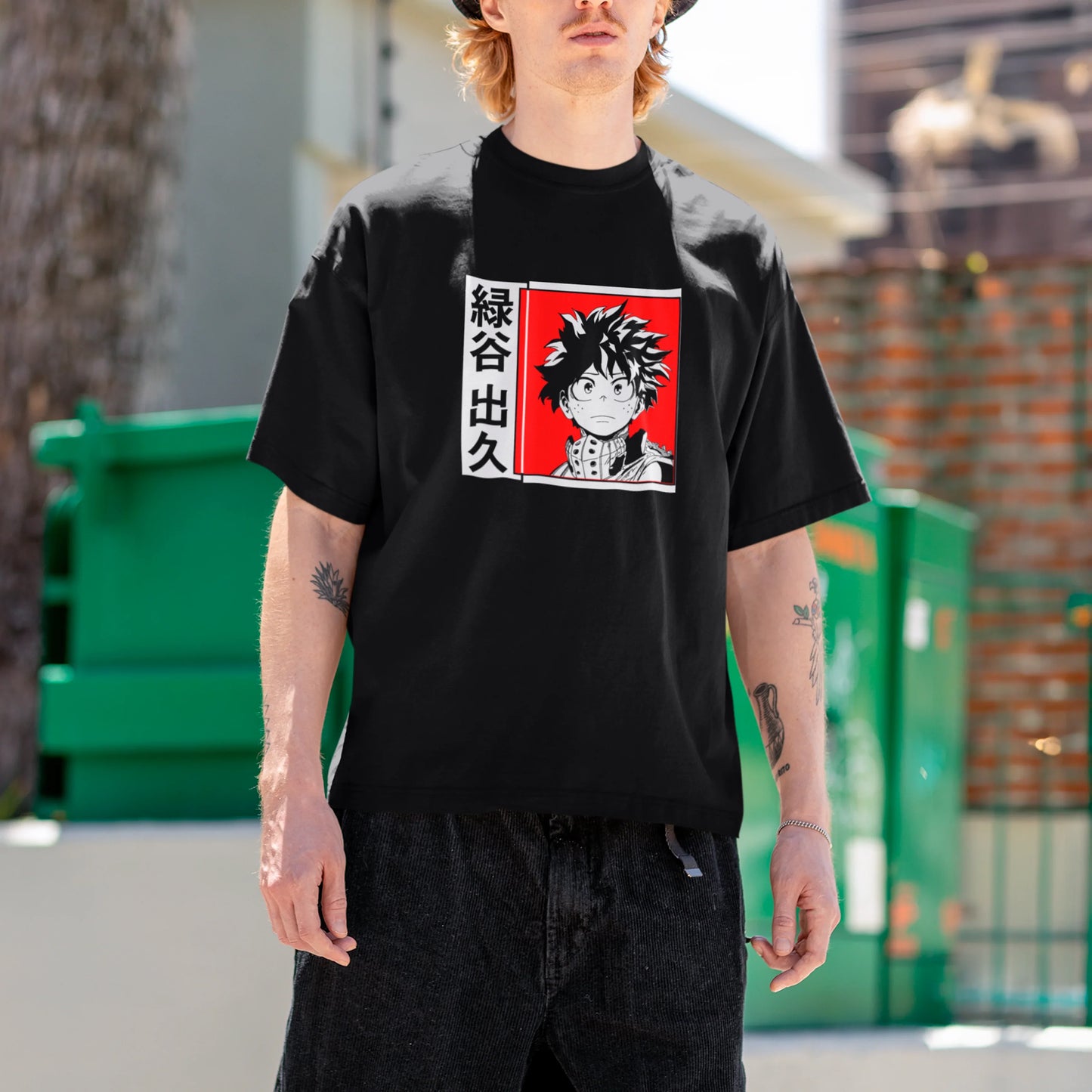 Camiseta Básica Unissex Boku No Hero Quadrado