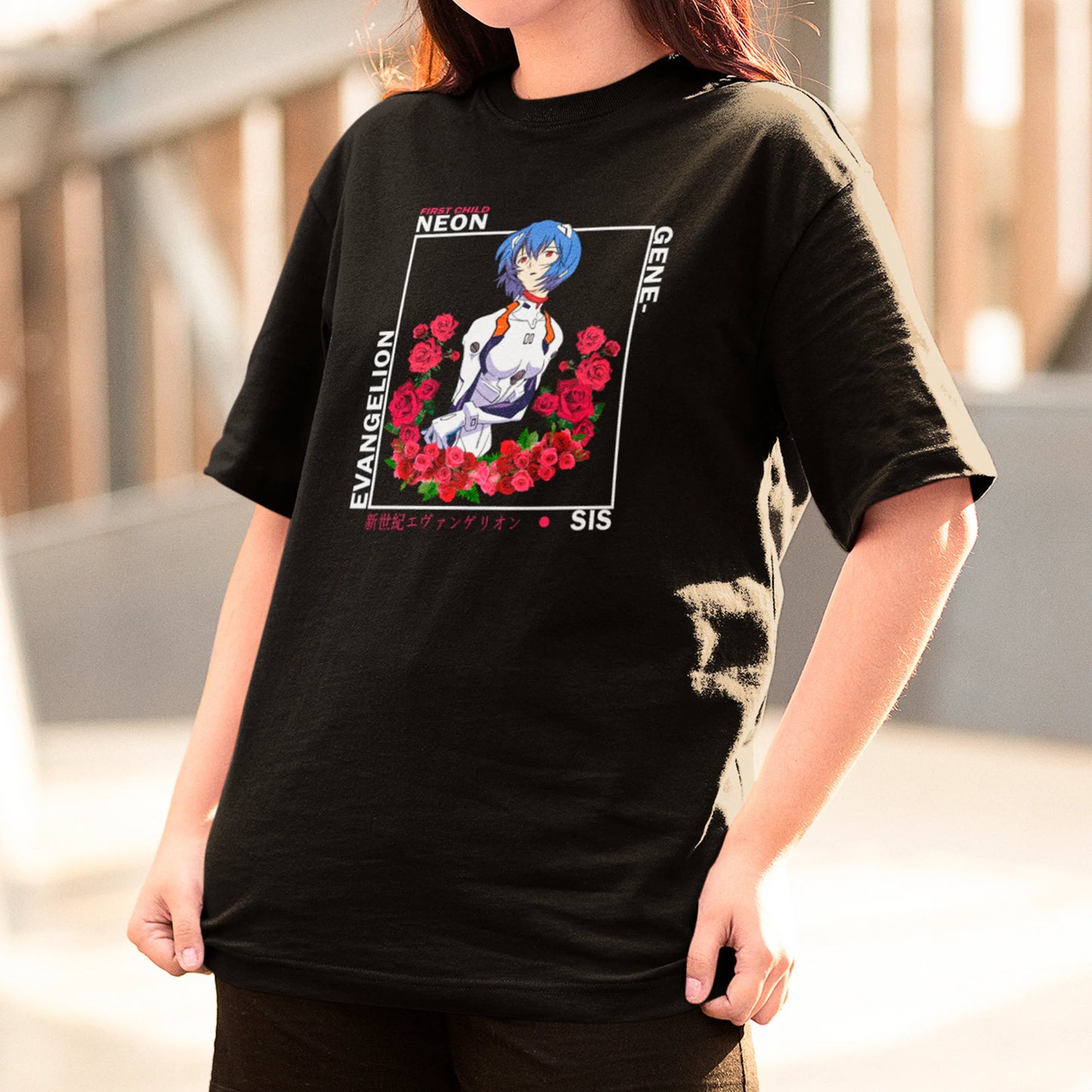 Camiseta Básica Unissex Neon Genesis Evangelion Rei Ayanami