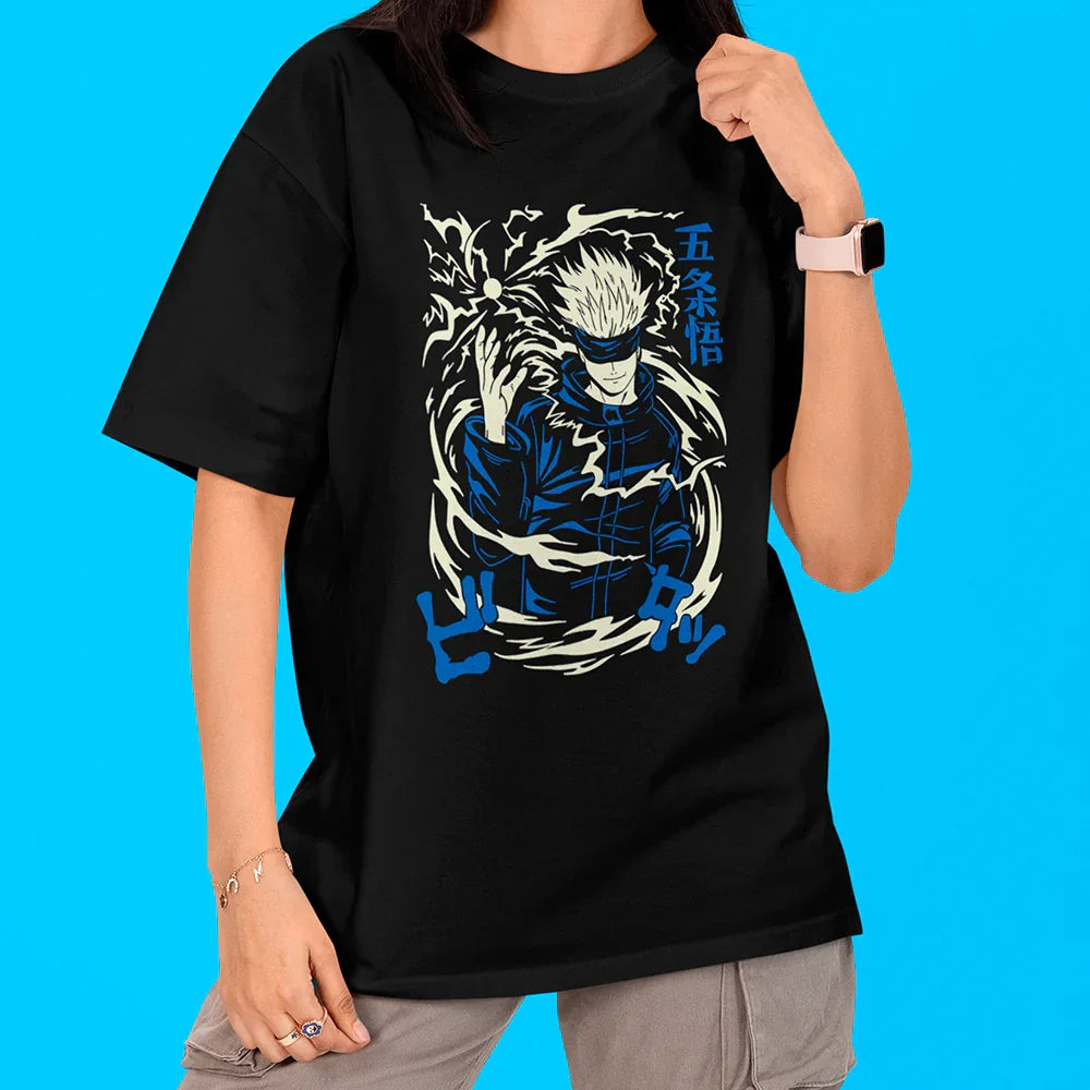 Camiseta Oversized Jujutsu Kaisen Gojo Satoru