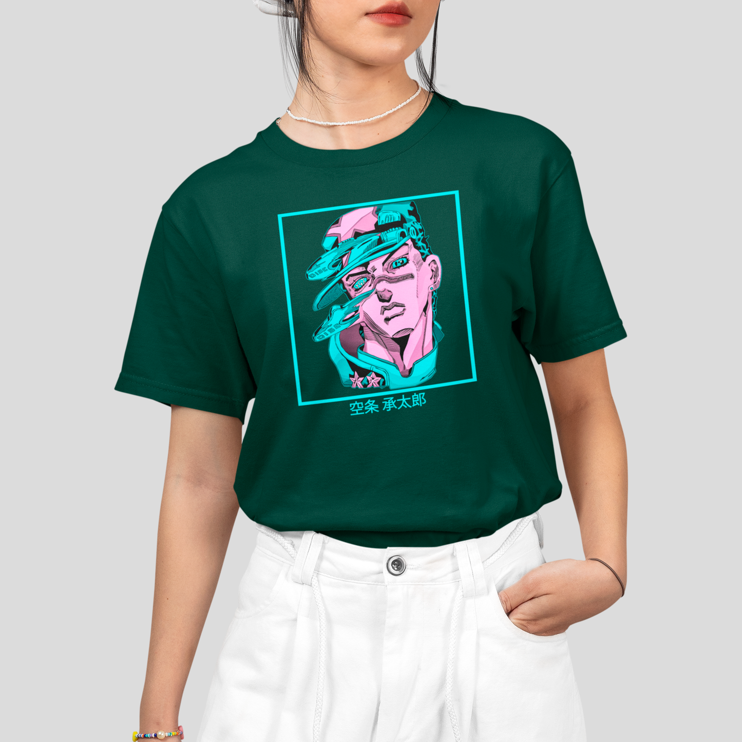 Camiseta Básica Unissex Jotaro Jojo Bizarre Anime
