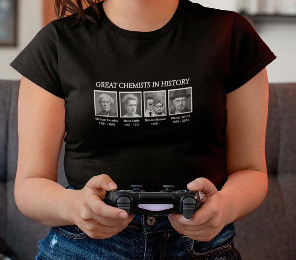Camiseta Básica Unissex Breaking Bad Meme Chemists- preto