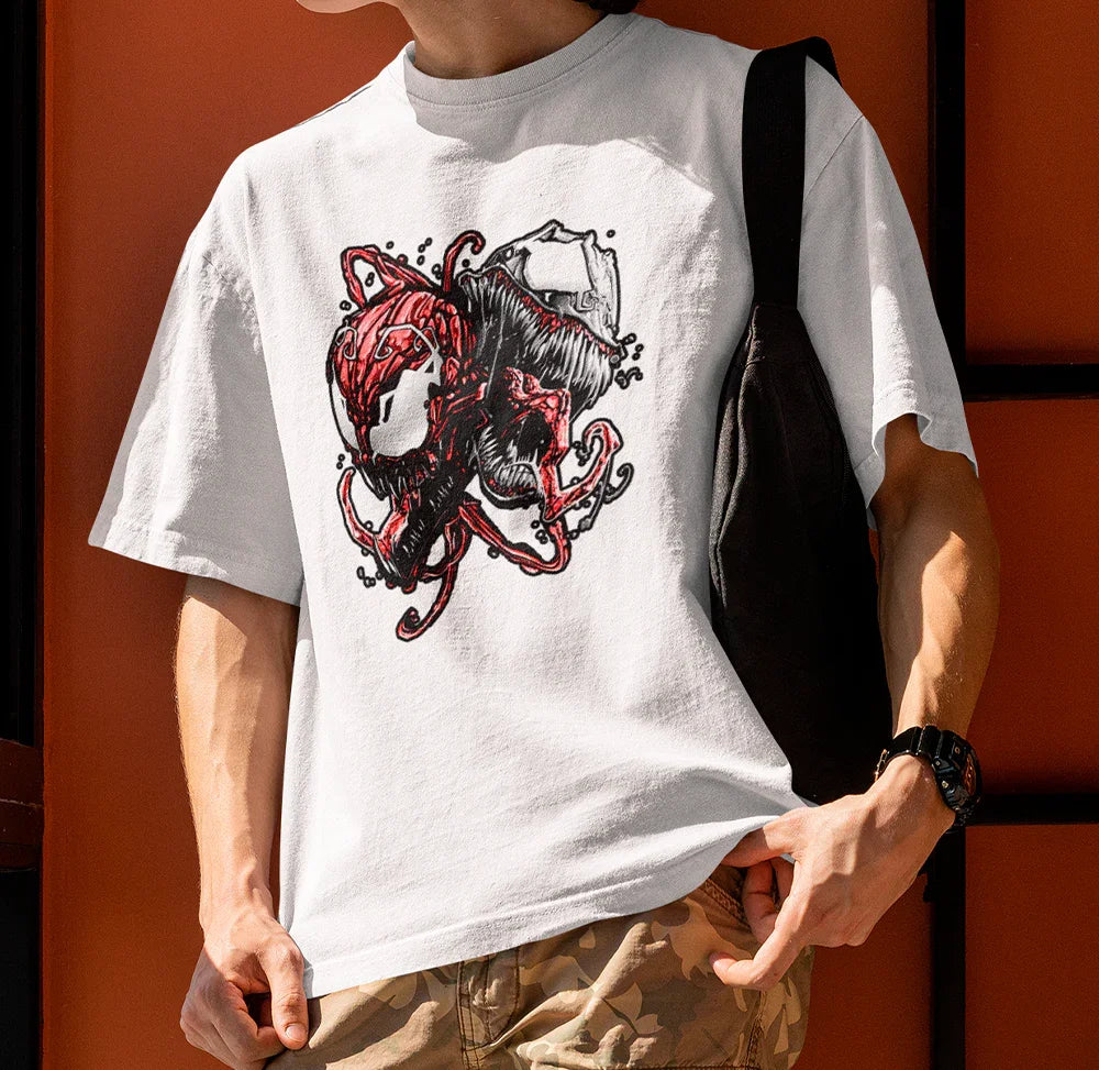 Camiseta Básica Unissex Venom & Carnificina