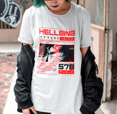 Camiseta Básica Unissex Hellsing The Bird Of Hermes Is My Name