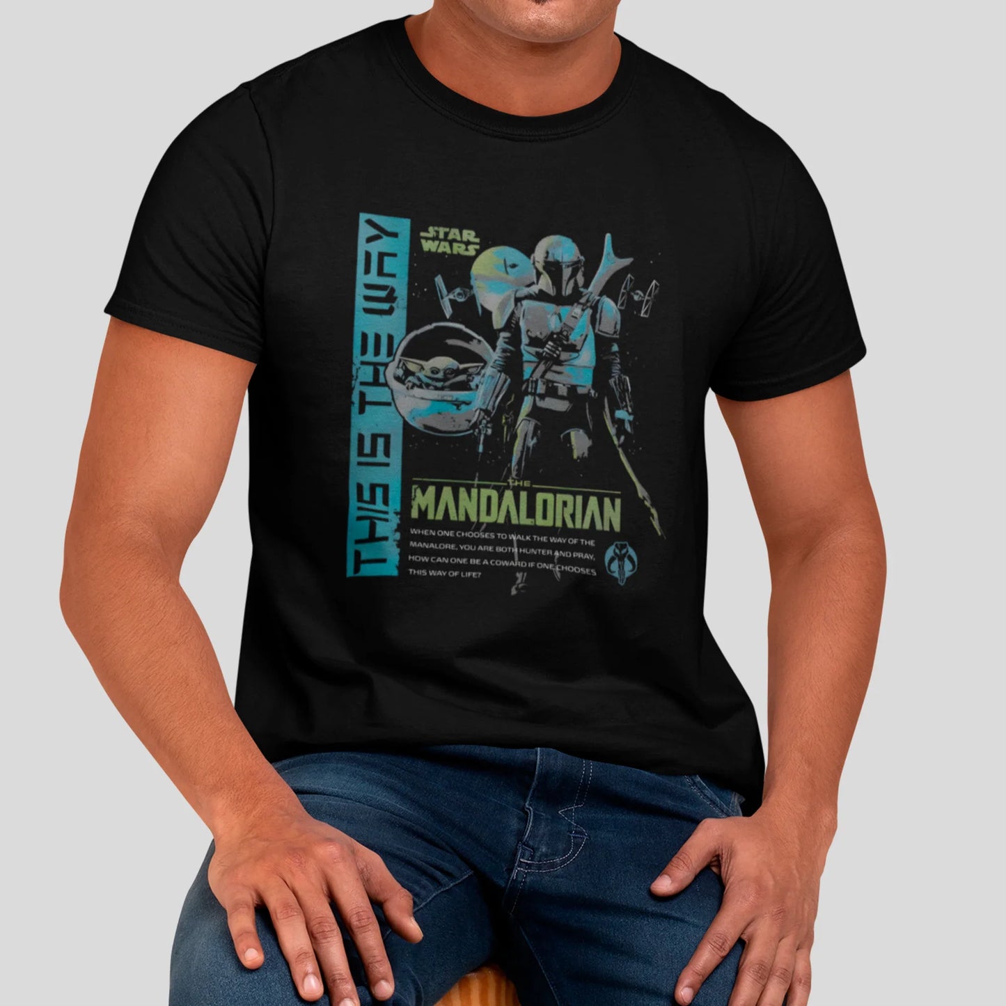Camiseta Básica Unissex The Mandalorian His The Way