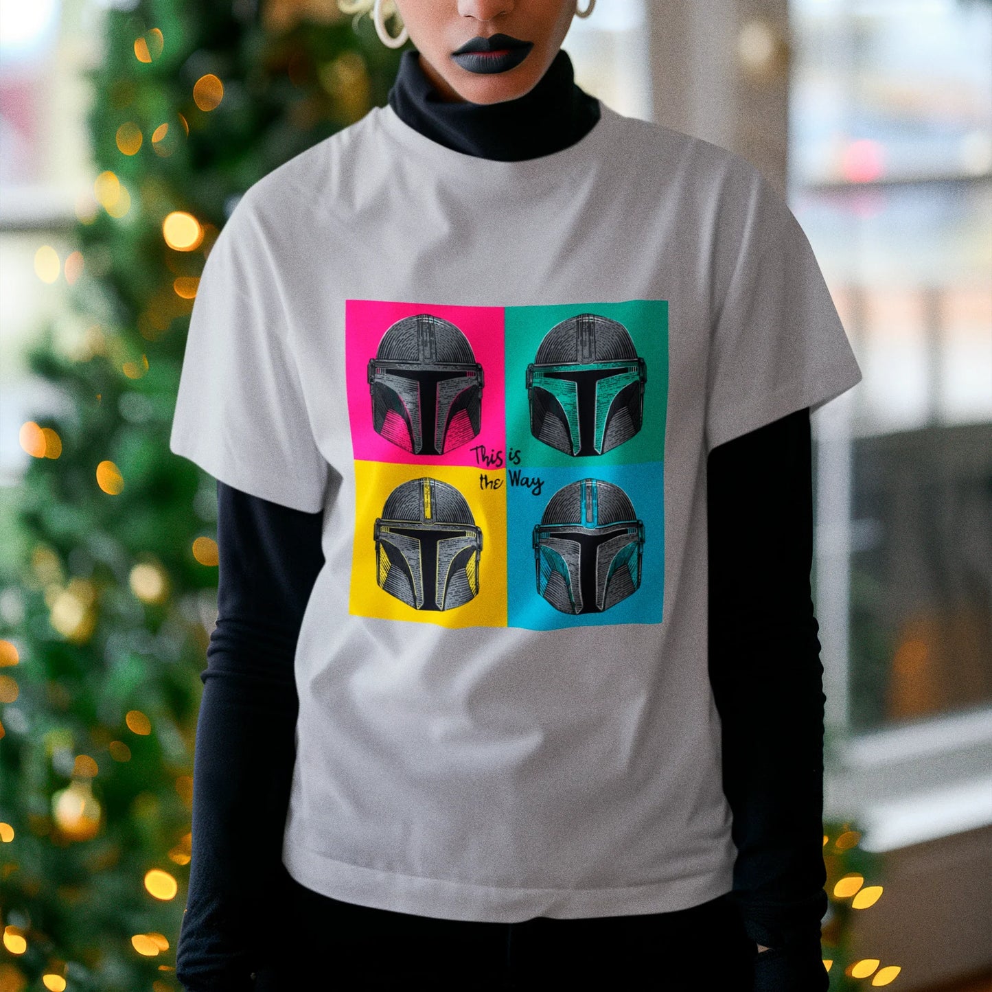 Camiseta Básica Unissex The Mandalorian Capacetes Pop