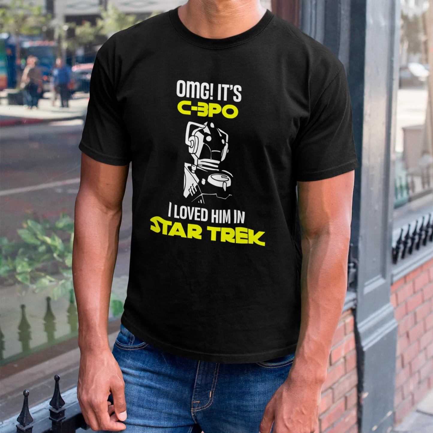 Camiseta Básica Unissex Star Trek C3PO Robo Dr Who
