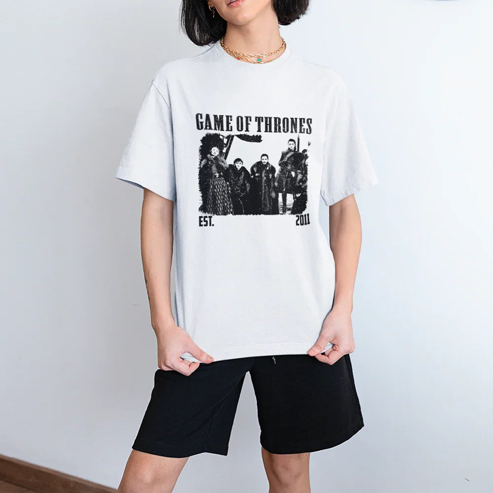 Camiseta Básica Unissex Game Of Thrones Est 2011
