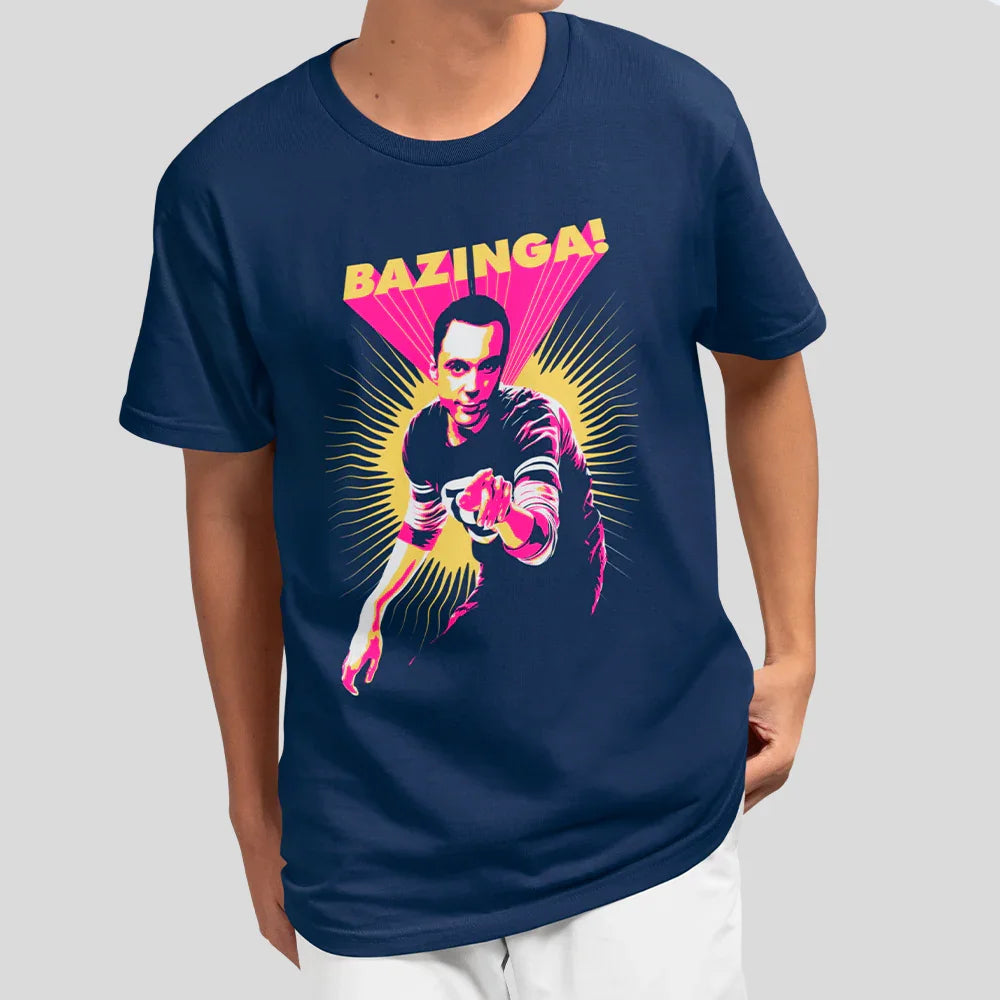Camiseta Básica Unissex Bazinga Sheldon The Big Bang Theory