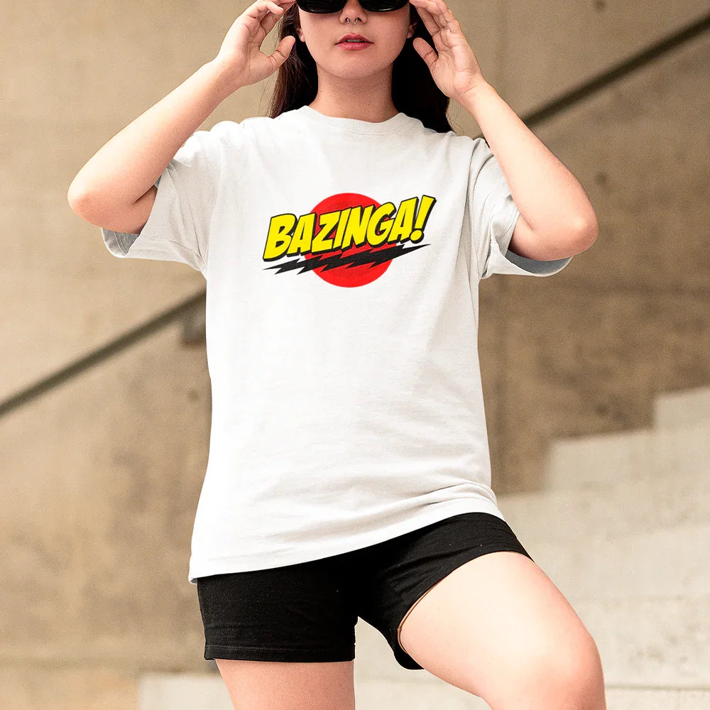 Camiseta Básica Unissex Bazinga Raio The Big Bang Theory