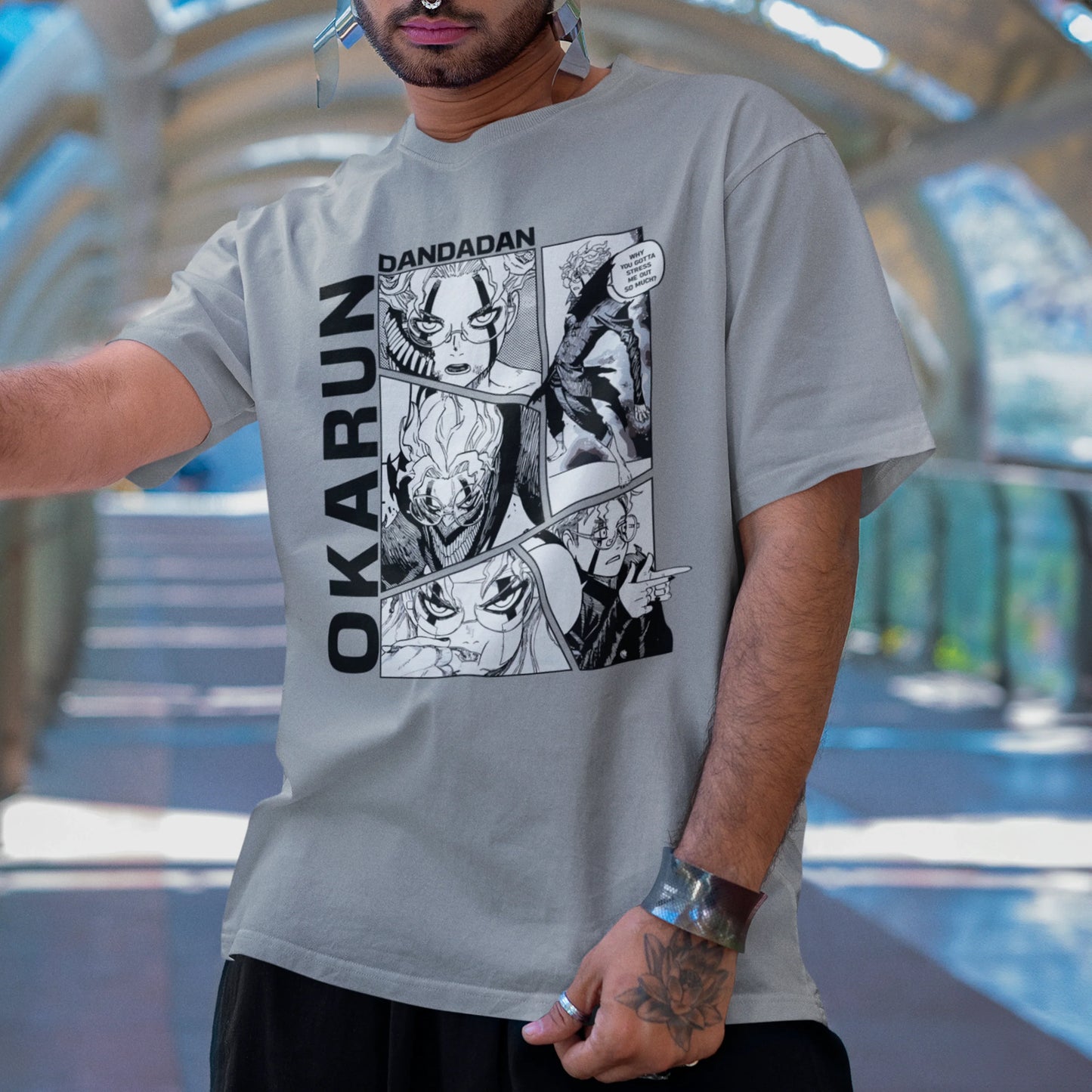 Camiseta Básica Unissex Dandadan Manga