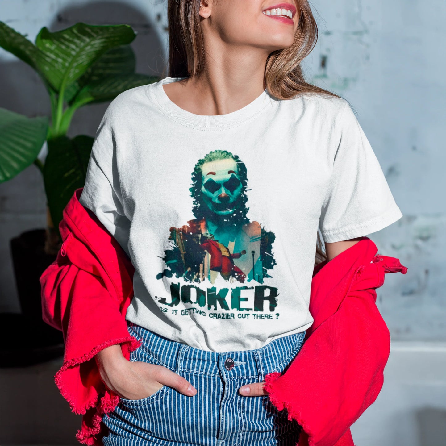 Camiseta Básica Unissex Joker Respingos Tinta