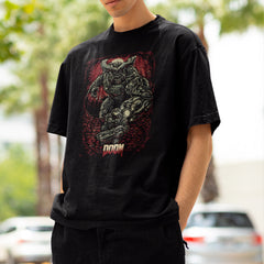 Camiseta Básica Unissex Doom Guy Demon