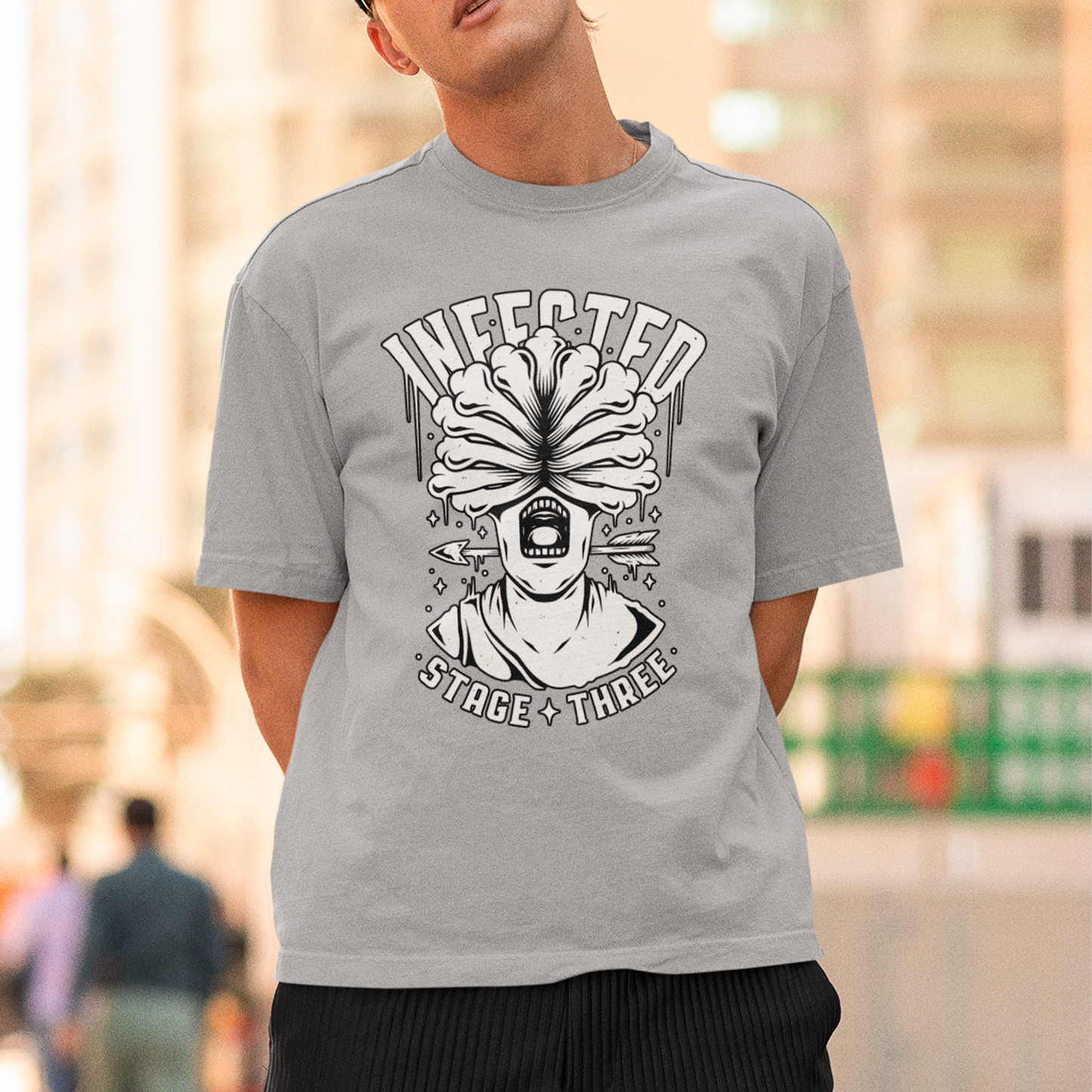 Camiseta Básica Unissex The Last Of Us Infect Stage Three