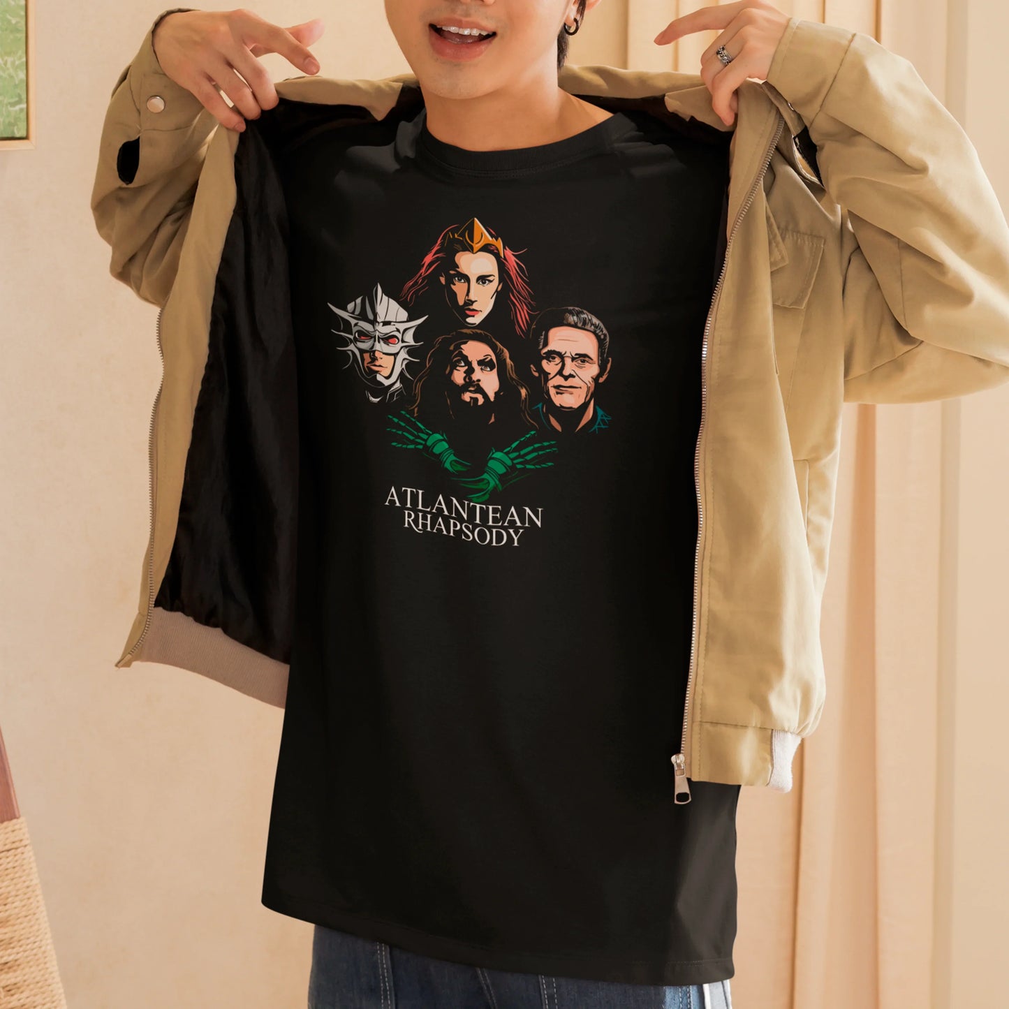 Camiseta Básica Unissex Atlantean Rhapsody Aquaman