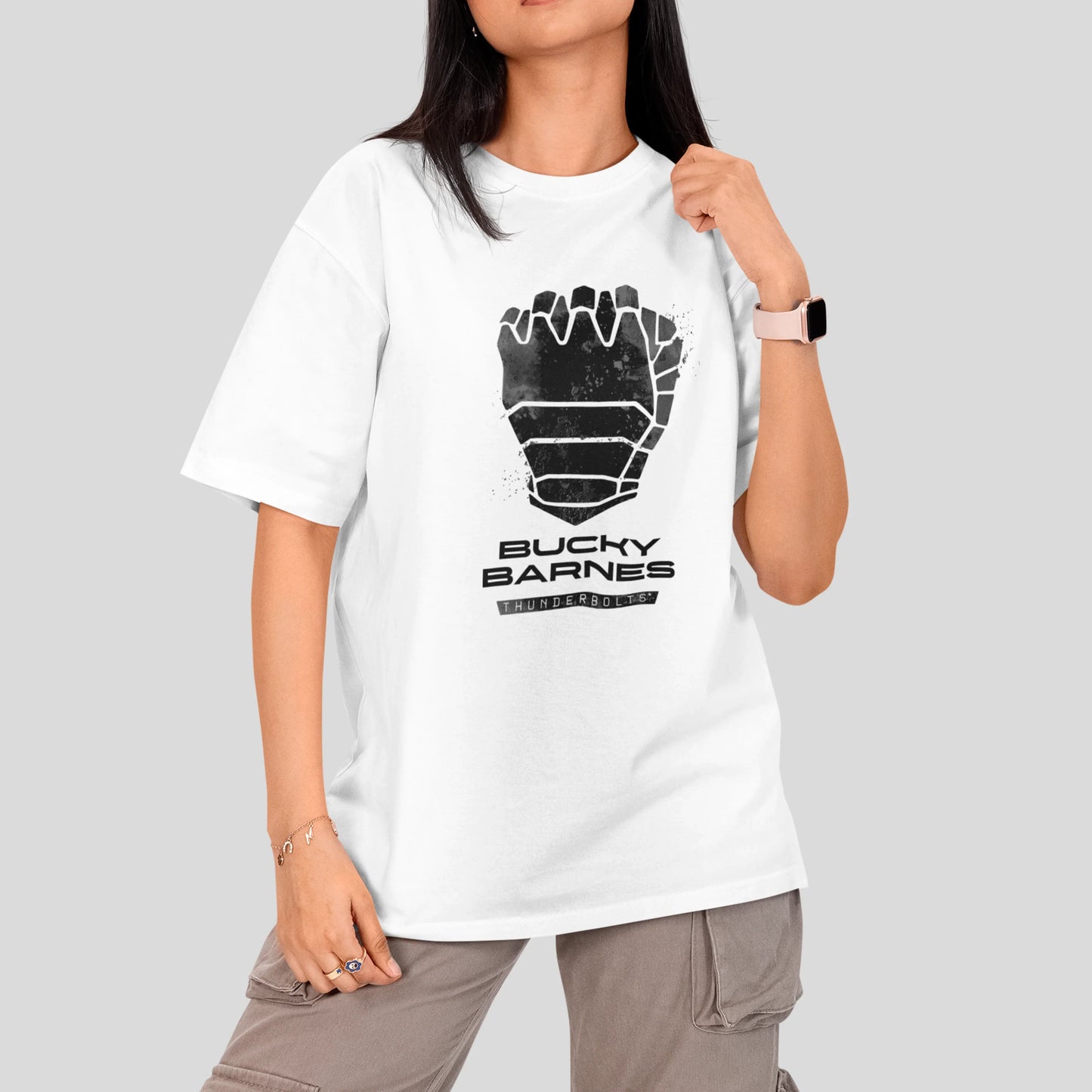 Camiseta Básica Unissex Thunderbolts Logo Bucky Barnes