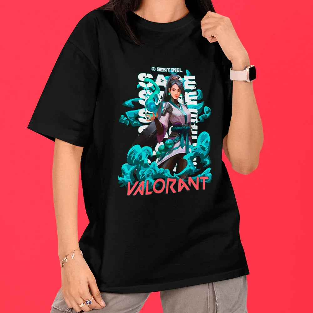 Camiseta Oversized Sage Sentinel Valorant