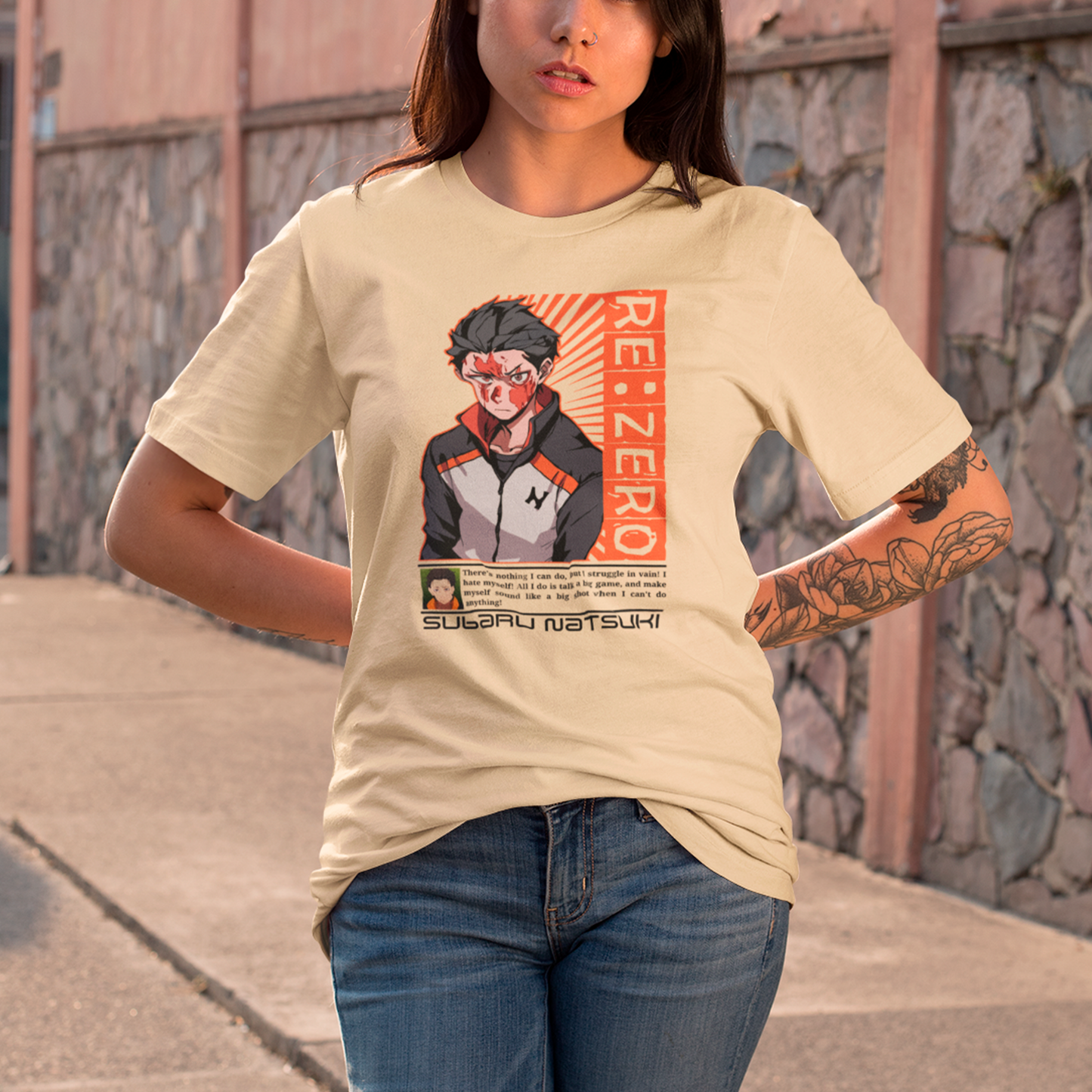 Camiseta Básica Unissex Subaru Re Zero