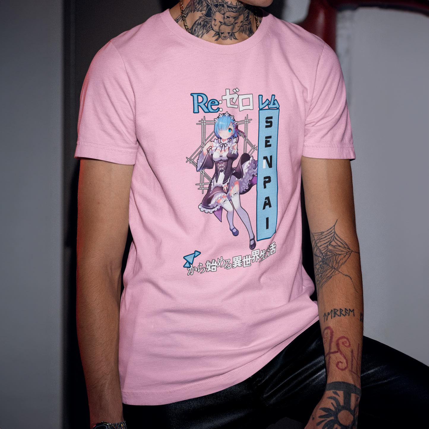 Camiseta Básica Unissex Rem Sennpai Re Zero