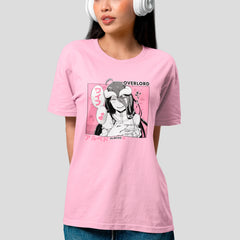 Camiseta Básica Unissex Overlord Albedo Corações