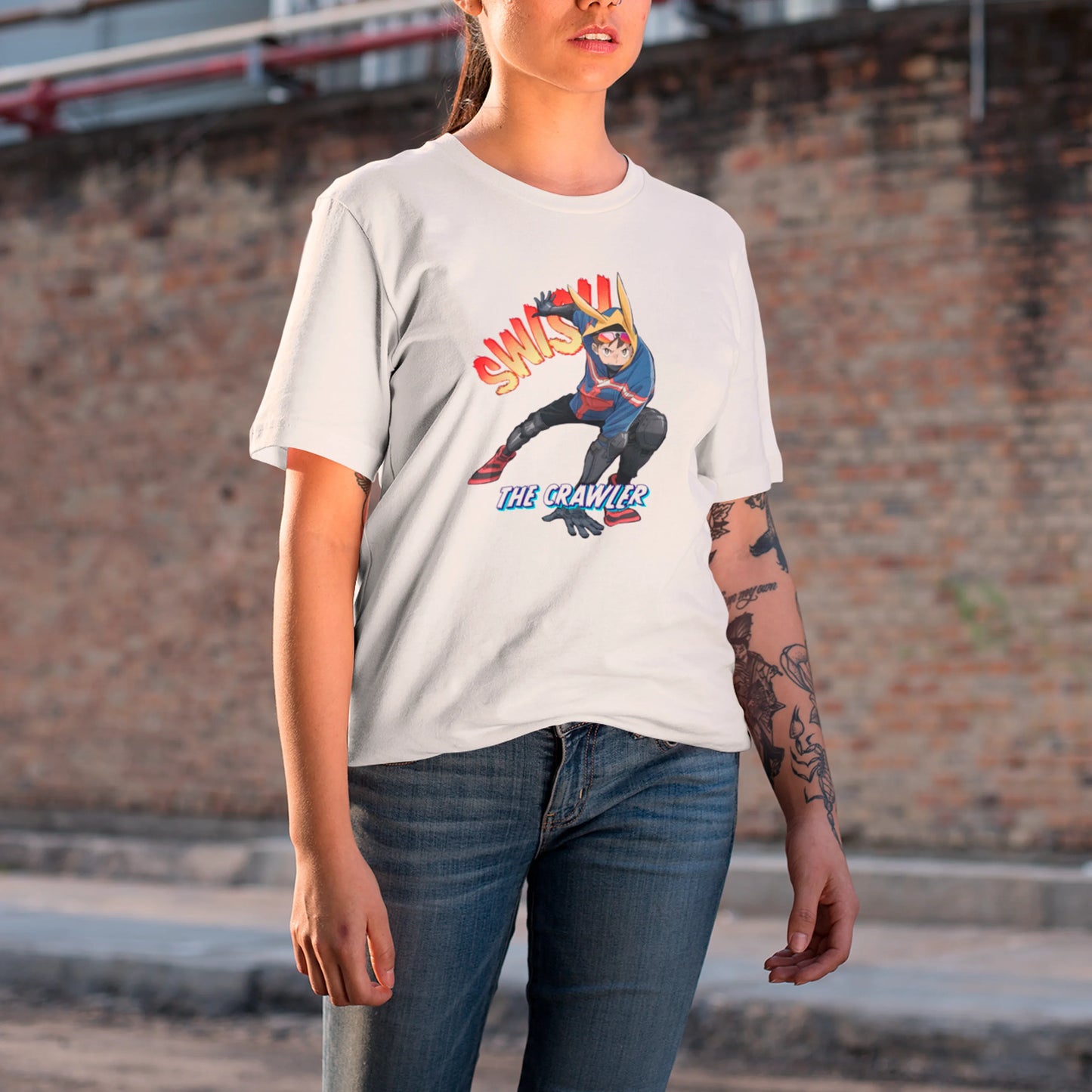 Camiseta Básica Unissex The Crawler Boku No Hero