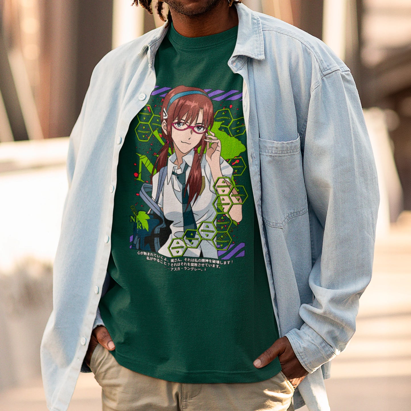 Camiseta Básica Unissex Mary Emergency Evangelion