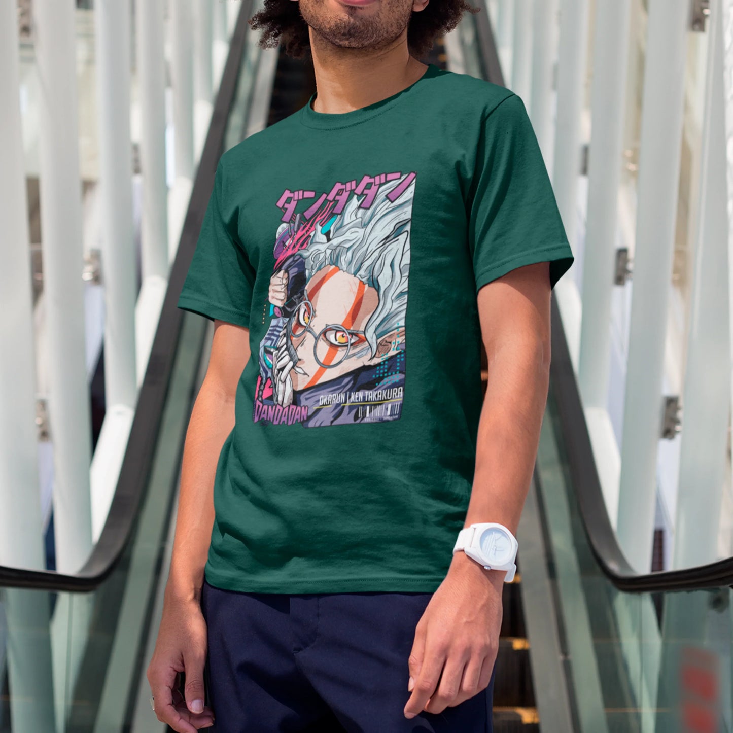 Camiseta Básica Unissex Okarun Revista Dandadan