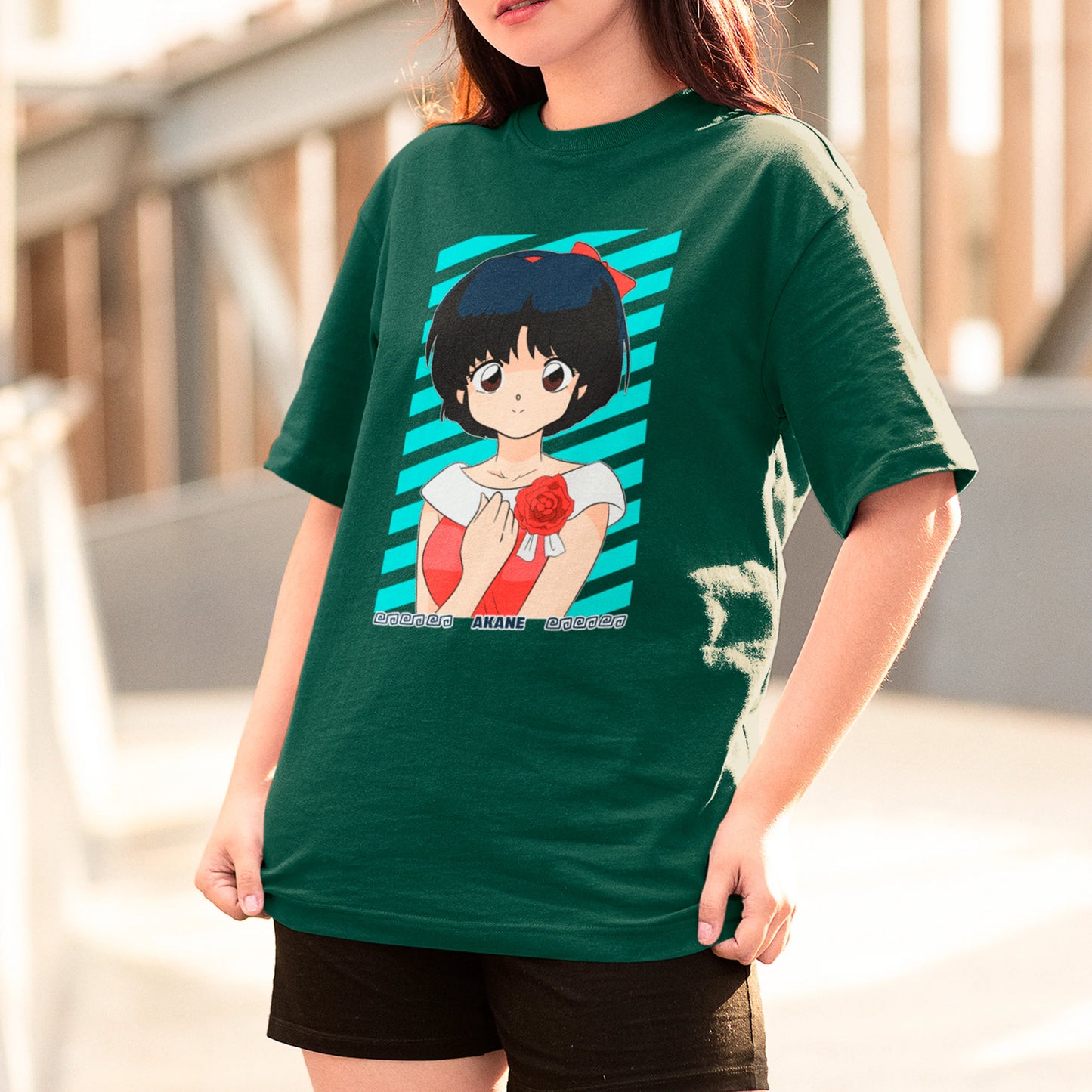 Camiseta Básica Unissex Akane Tendo Ranma