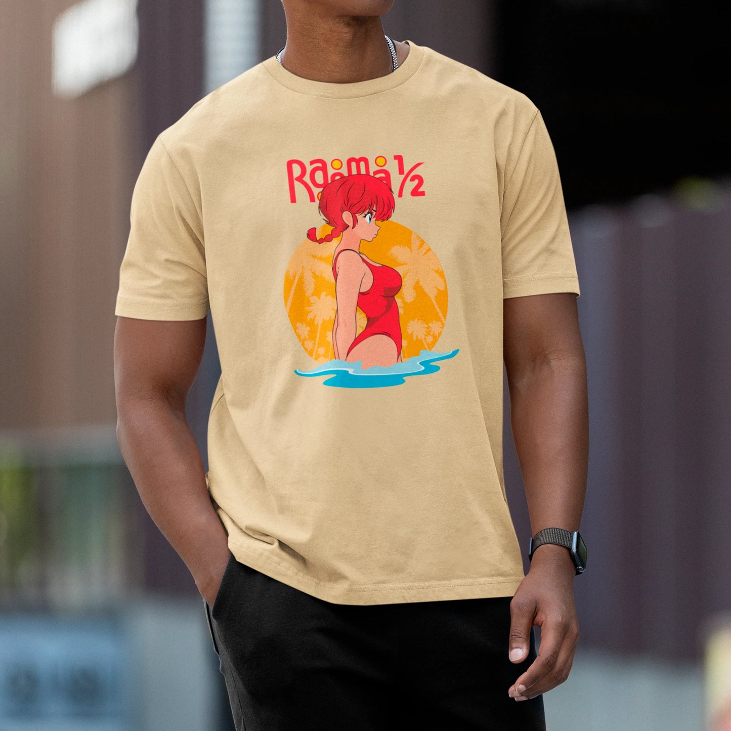 Camiseta Básica Unissex Ranma Saotome Maiô
