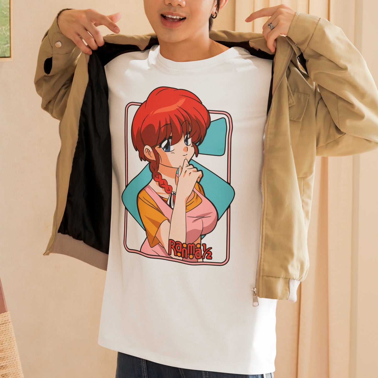Camiseta Básica Unissex Ranma Saotome Avental