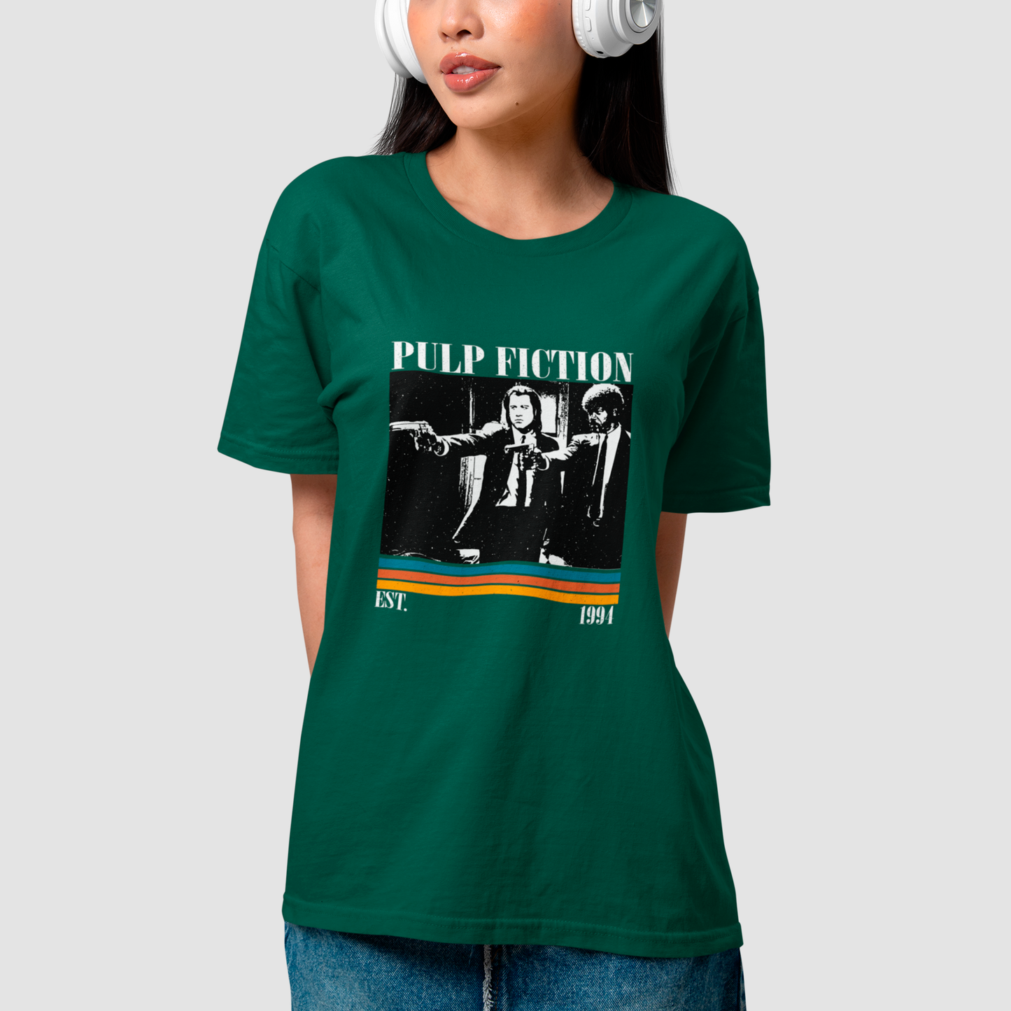 Camiseta Básica Unissex EST 1994 Cena Pulp Fiction
