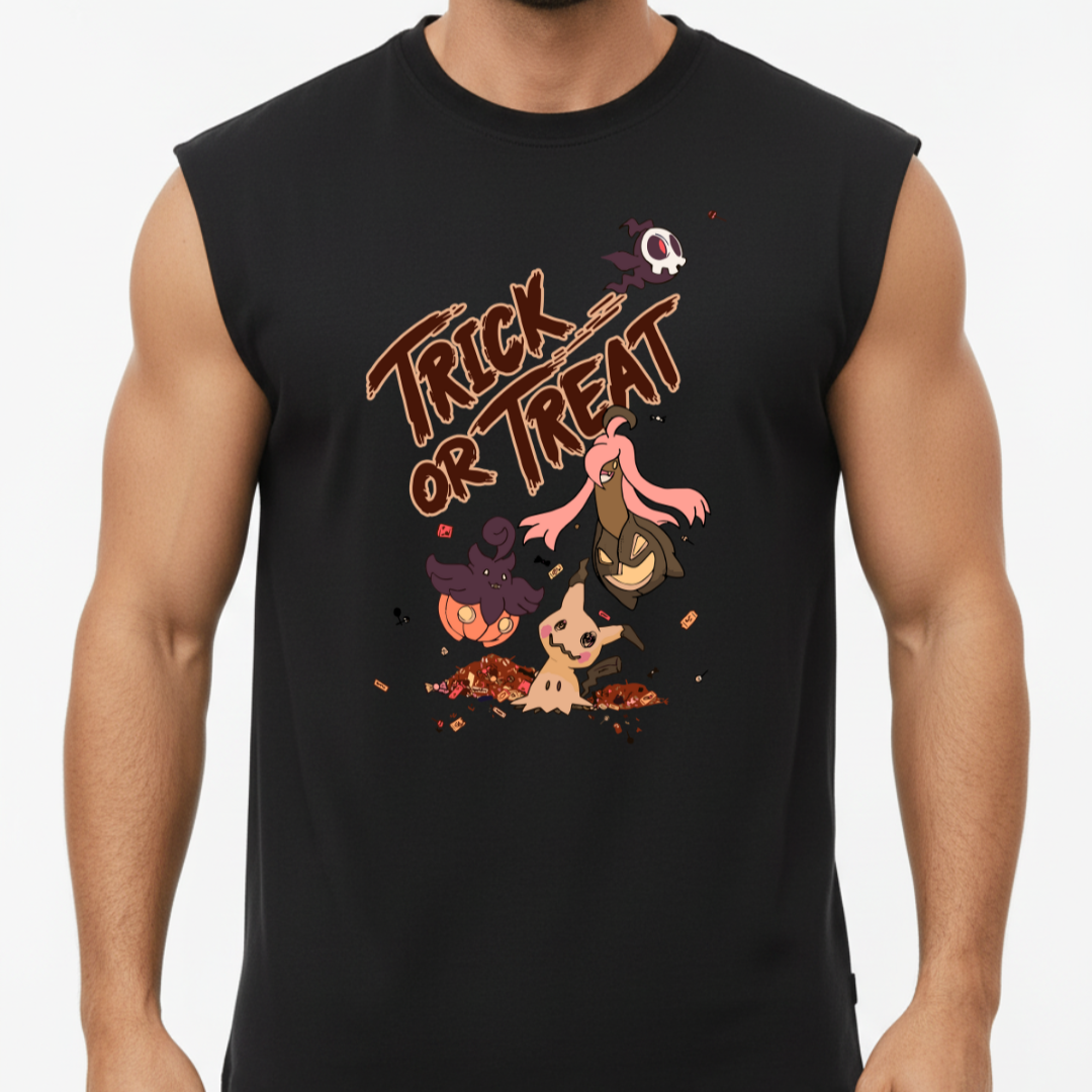 Regata Oversized Unissex Doces ou Travessuras Pokemon Halloween
