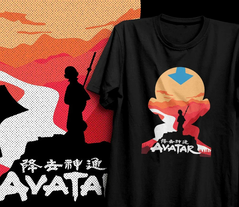 Camiseta Básica Unissex Avatar Nature- preto