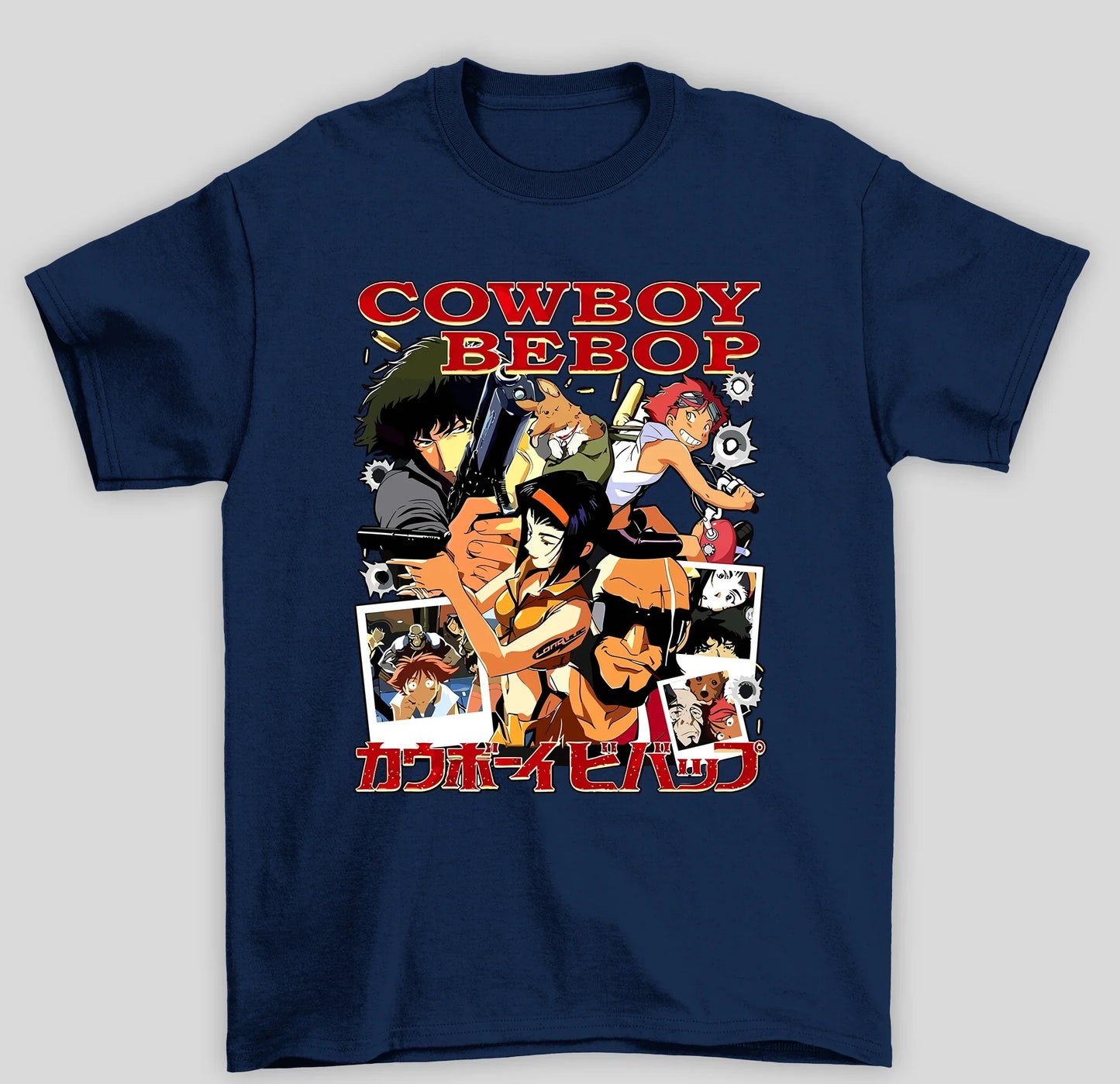 Camiseta Básica Unissex Cowboy Bepop Personagens Anime