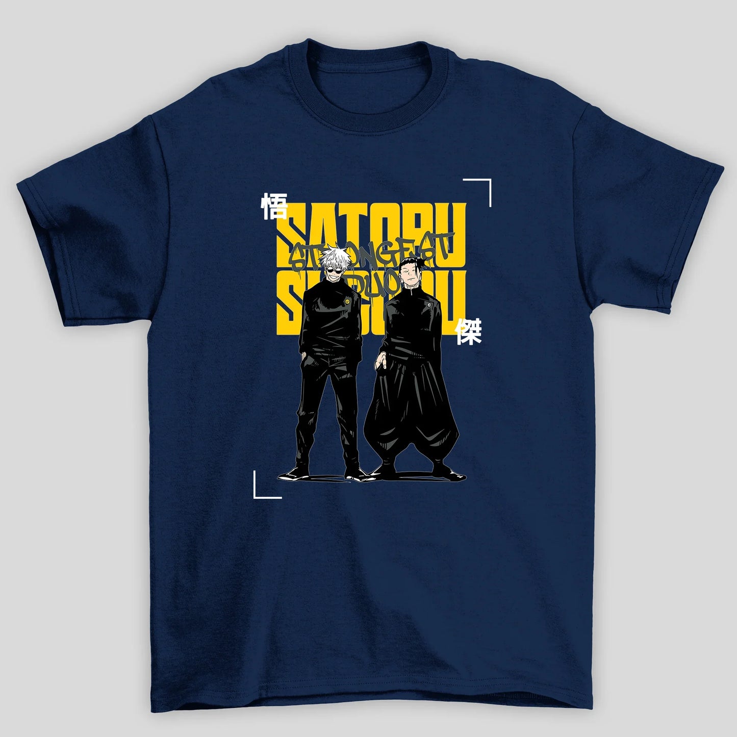 Camiseta Básica Unissex Jujutsu Kaisen Gojo Geto Duo
