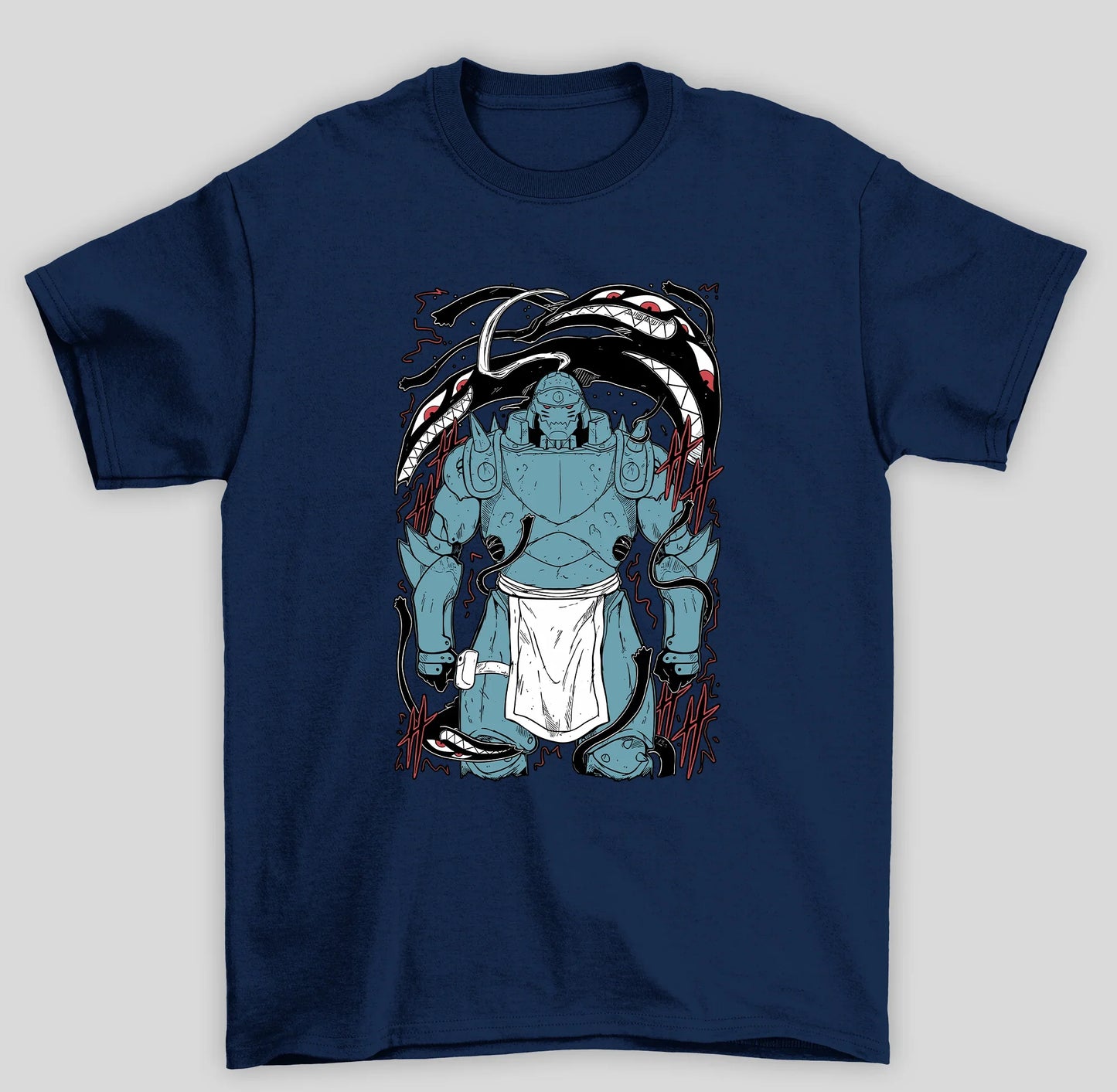 Camiseta Básica Unissex Fullmetal Alchemist Don't Forget- azul-marinho