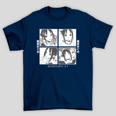 Camiseta Básica Unissex Kaguya-Sama Amor é Guerra