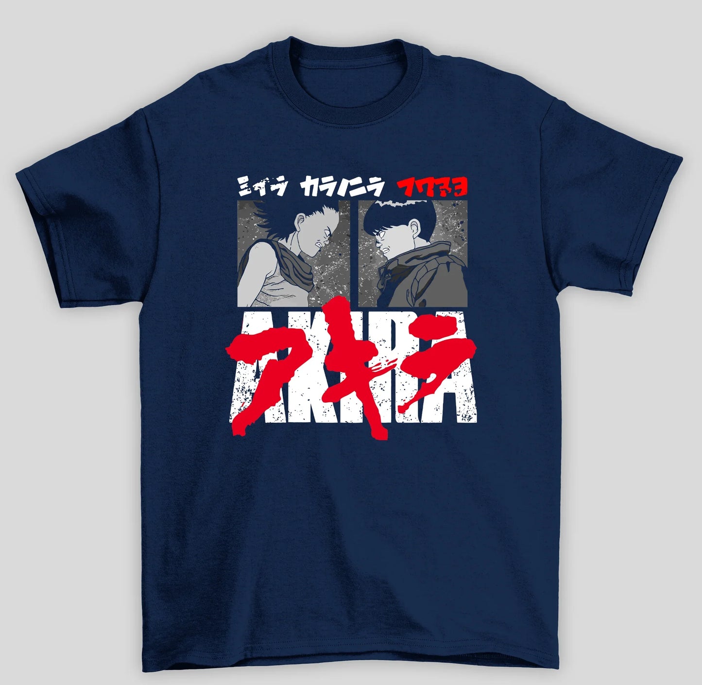 Camiseta Básica Unissex Akira Rivals- azul-marinho