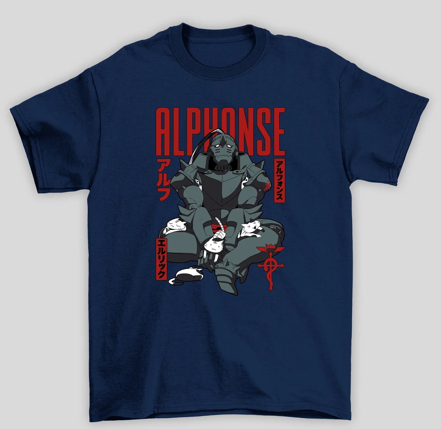 Camiseta Básica Unissex Fullmetal Alchemist Alphonse