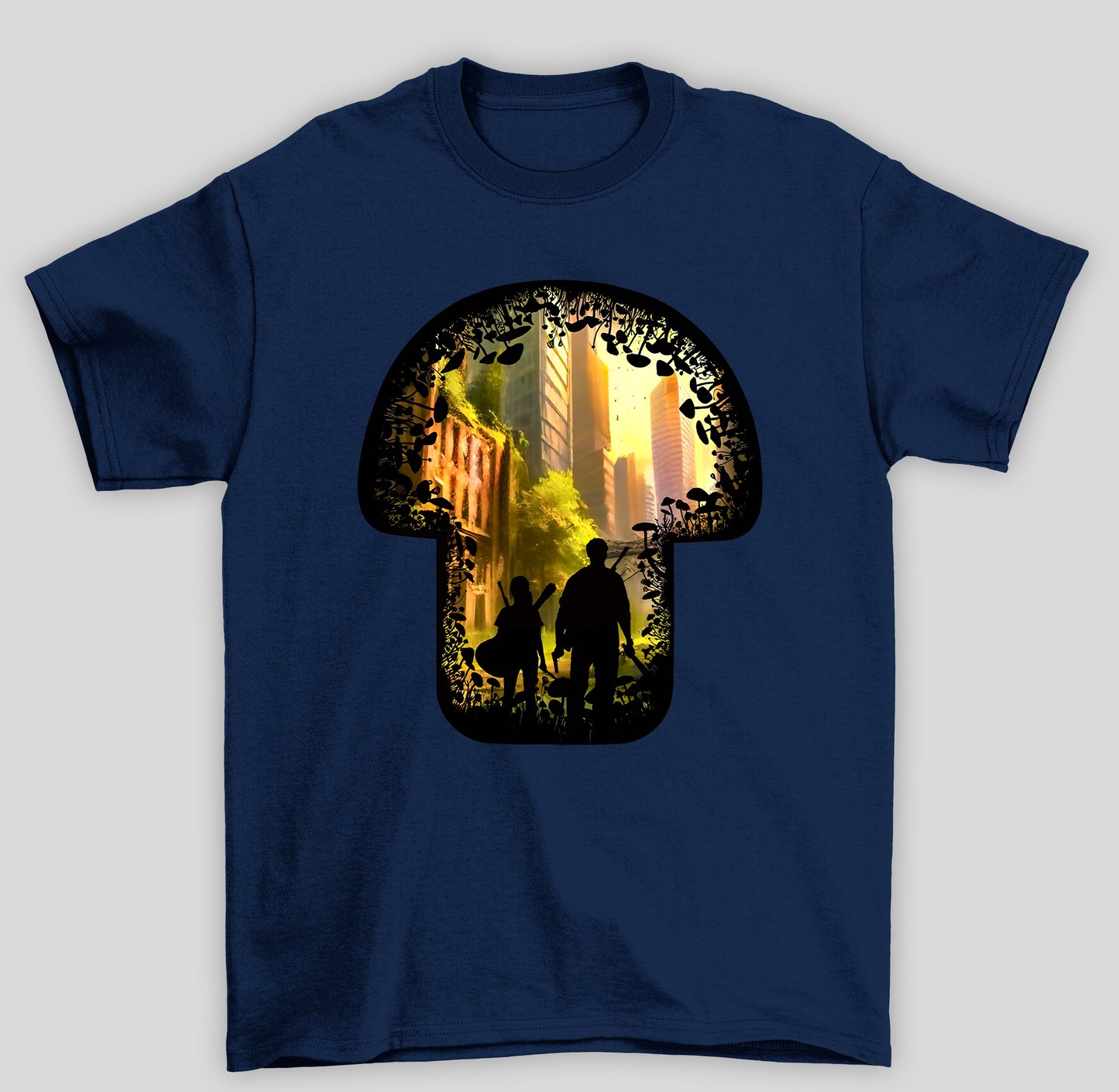 Camiseta Básica Unissex The Last Of Us Cogumelos