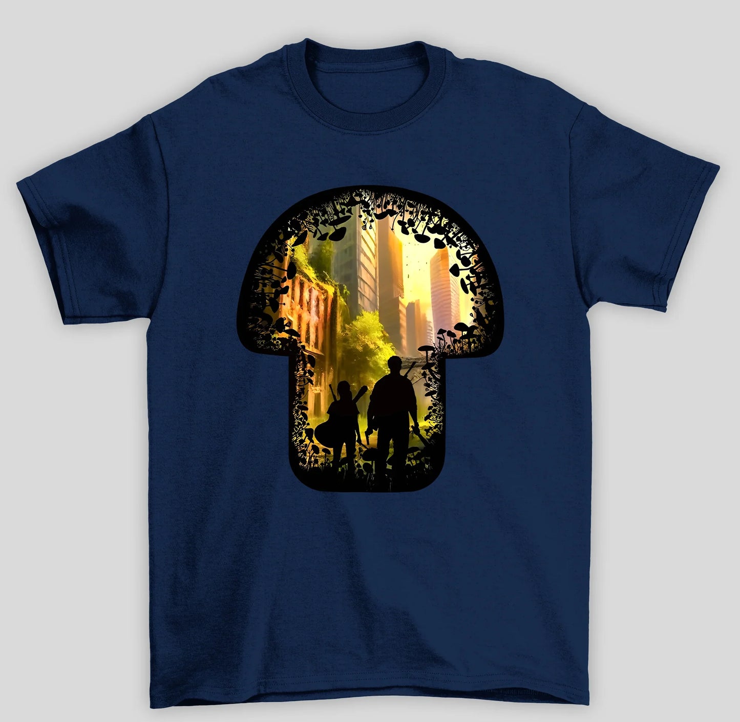 Camiseta Básica Unissex The Last Of Us Cogumelos