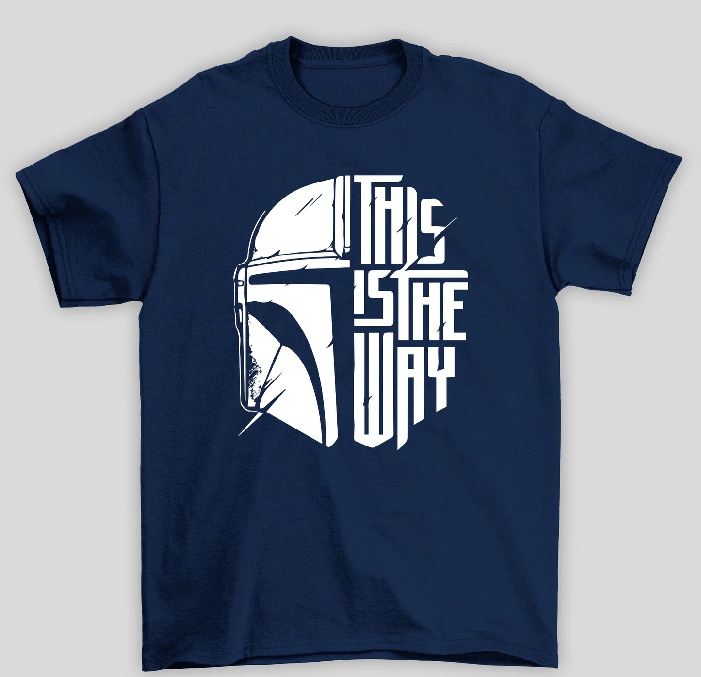 Camiseta Básica Unissex The Mandalorian Capacete This Is The Way