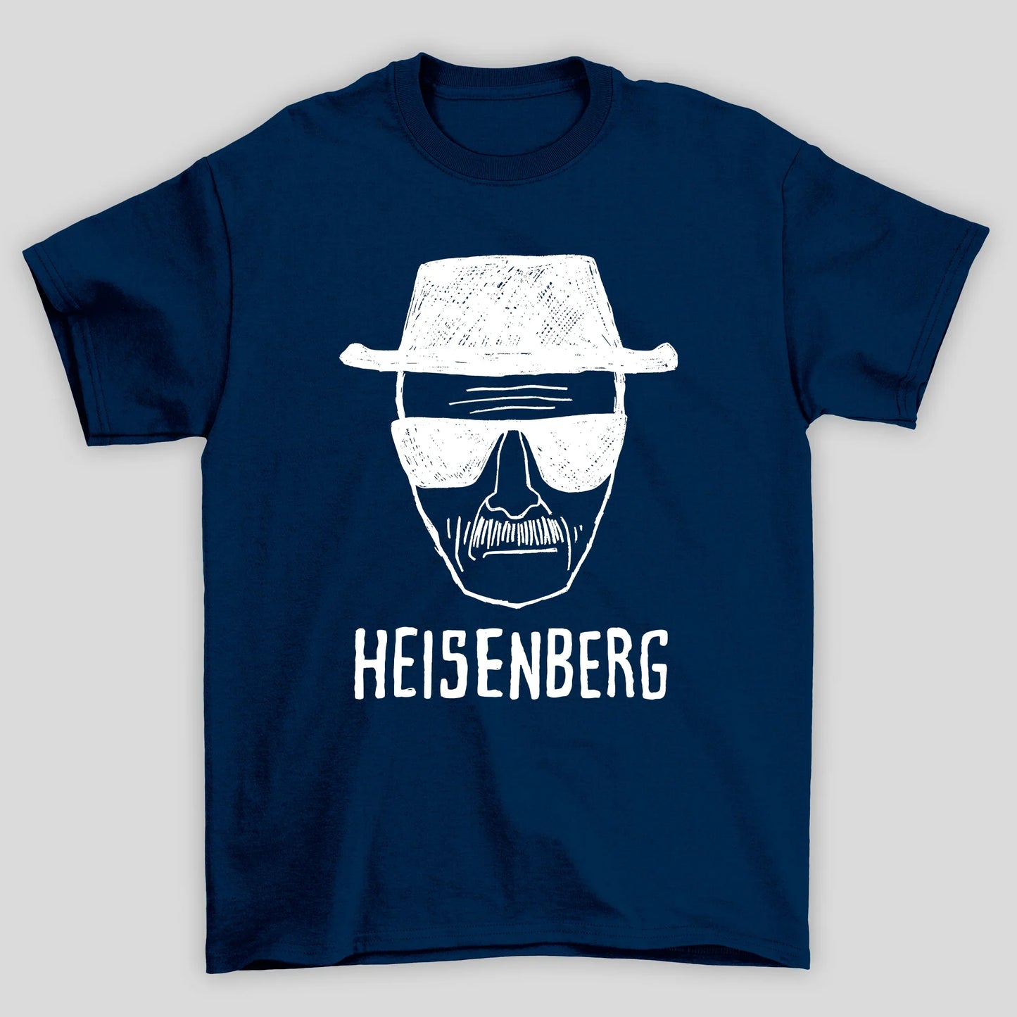 Camiseta Básica Unissex Breaking Bad Heisenberg Desenho Rosto