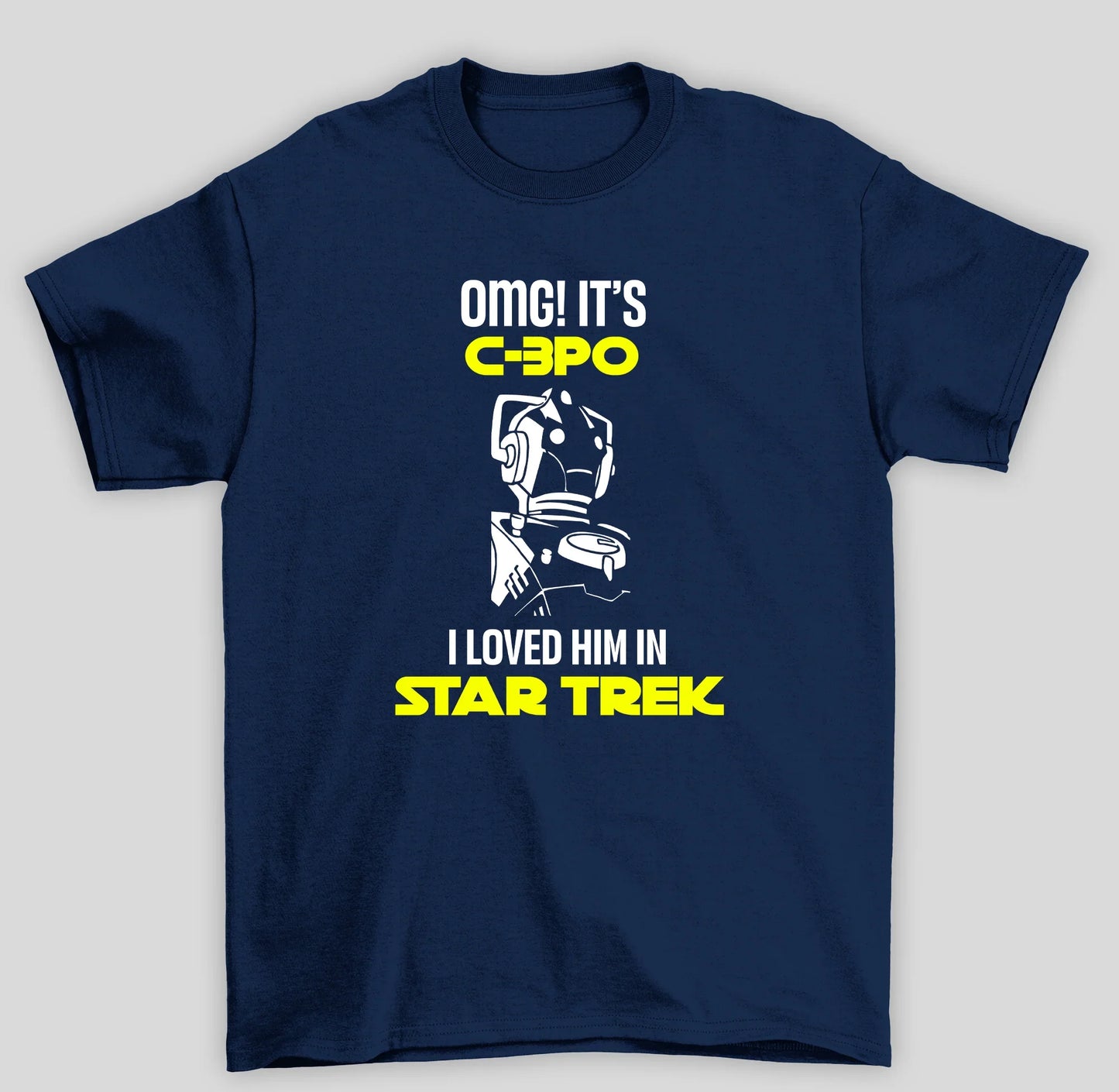 Camiseta Básica Unissex Star Trek C3PO Robo Dr Who