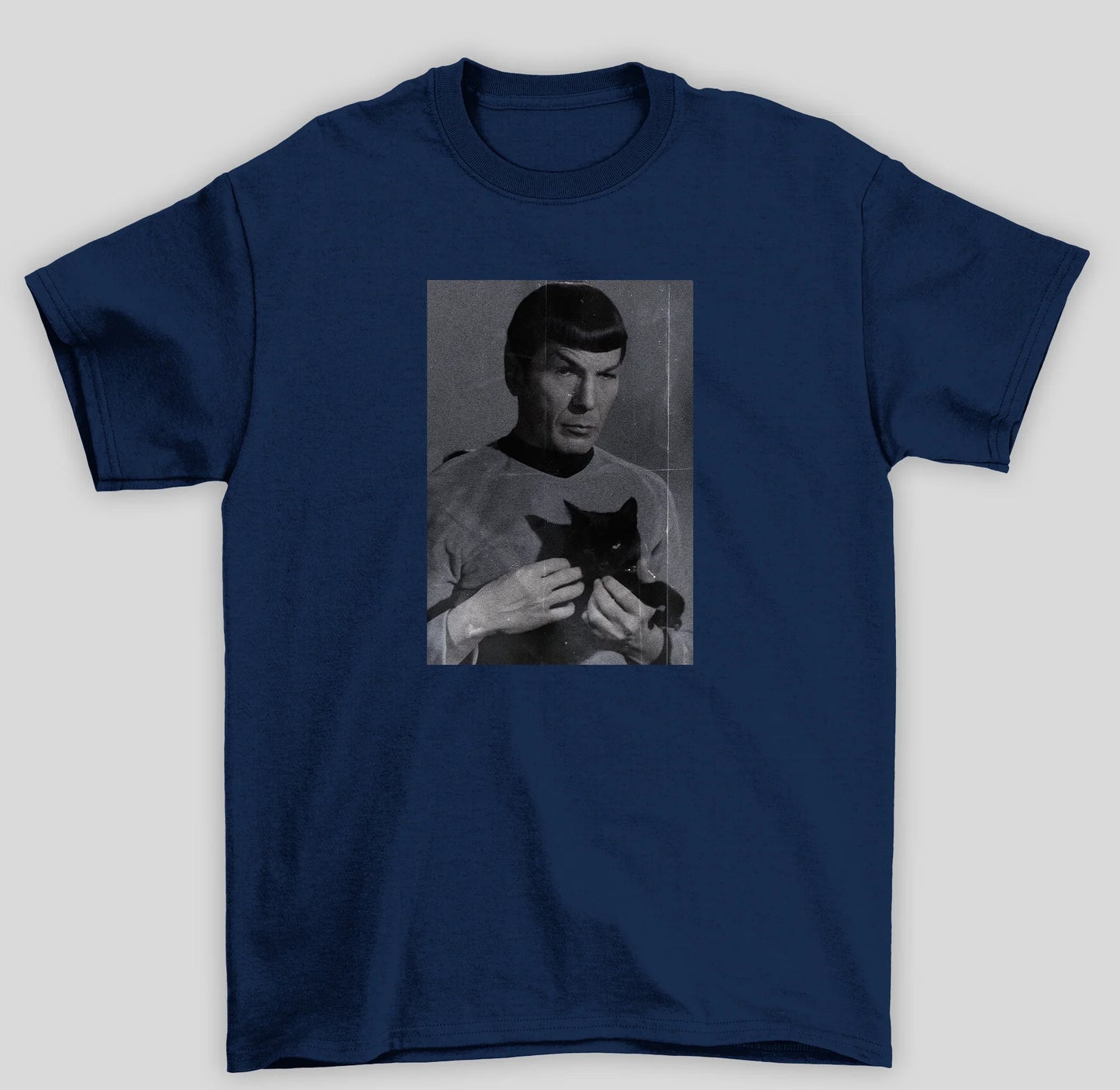 Camiseta Básica Unissex Star Trek Spook Gato